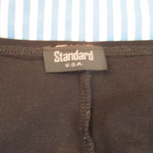 Elegant Sheer Sleeve Blouse by Standard USA – Black & Bronze Flow Print ✨ - Picture 6 of 6